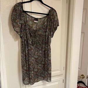 Torrid Multicolor Paisley Blouse